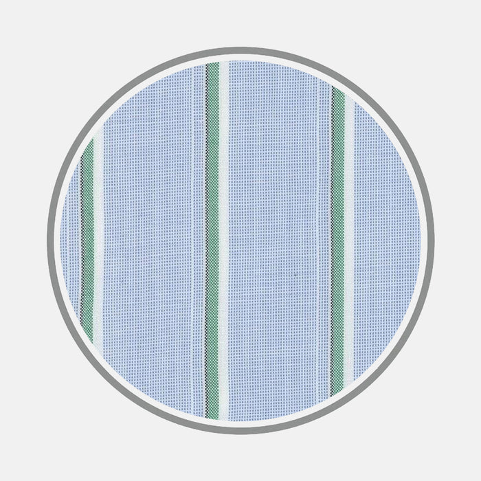 Blue and Green Multi Stripe Fabric