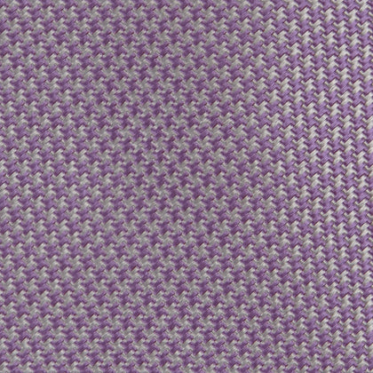Lilac Houndstooth Silk Tie Image 2