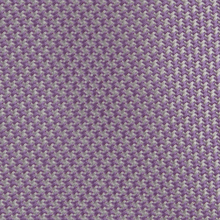 Lilac Houndstooth Silk Tie Image 2