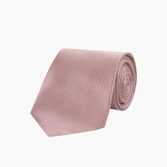 Pink Houndstooth Silk Tie Image 4