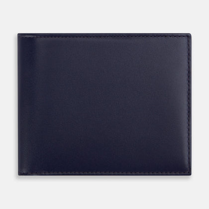 Navy Blue Leather Wallet