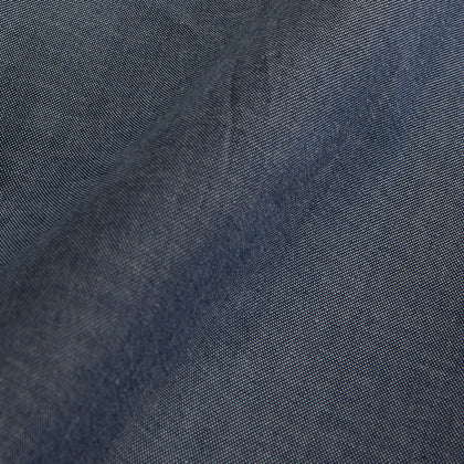 Plain Blue Oxford Weekend Fit Shirt with Derby Collar and 1-Button Cuffs Image 3