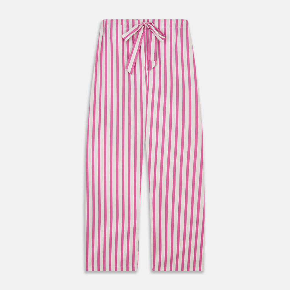 Pink Candy Stripe Cotton Traditional Pyjamas