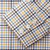 Yellow Multi Check Regular Fit Shirt with T&A Collar and 3 Button Cuffs