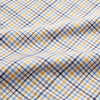 View 4 of product The Yellow Multi Check Regular Fit Shirt by Turnbull & Asser features a T&A collar and 3 button cuffs, showcased flat on a white background.