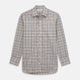 Yellow Multi Check Regular Fit Shirt with T&A Collar and 3 Button Cuffs