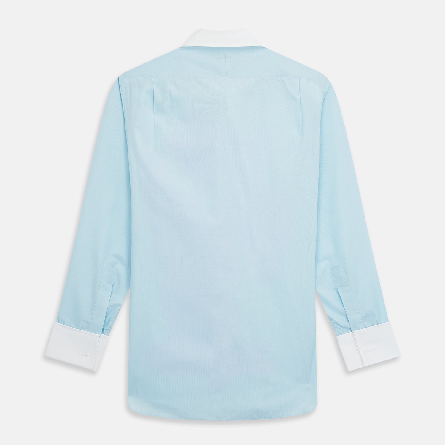 Image 5 of product Green Micro-Check Regular Fit Shirt with White T&A Collar and Double Cuffs