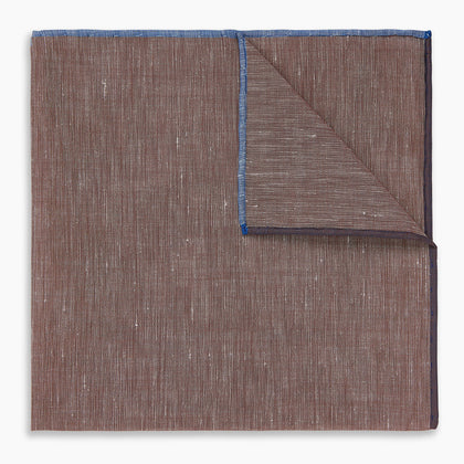 Burgundy Cotton-Blend Handkerchief Image 4