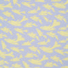 View 3 of product Turnbull & Asser’s Pale Blue and Lemon Fish Mosaic Silk Pocket Square features beige fish silhouettes forming a dense border around a white and yellow center, inspired by Mediterranean mosaics—ideal for adding artistic flair to your attire.