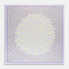 View 1 of product Turnbull & Asser’s Pale Blue and Lemon Fish Mosaic Silk Pocket Square features beige fish silhouettes forming a dense border around a white and yellow center, inspired by Mediterranean mosaics—ideal for adding artistic flair to your attire.