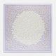 Pale Blue and Lemon Fish Mosaic Silk Pocket Square