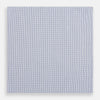 View 3 of product The Turnbull & Asser Hand Rolled Navy Graph Check Handkerchief features evenly spaced navy lines forming a classic grid, offering a clean and timeless look in premium cotton.
