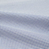 View 4 of product The Turnbull & Asser Hand Rolled Navy Graph Check Handkerchief features evenly spaced navy lines forming a classic grid, offering a clean and timeless look in premium cotton.