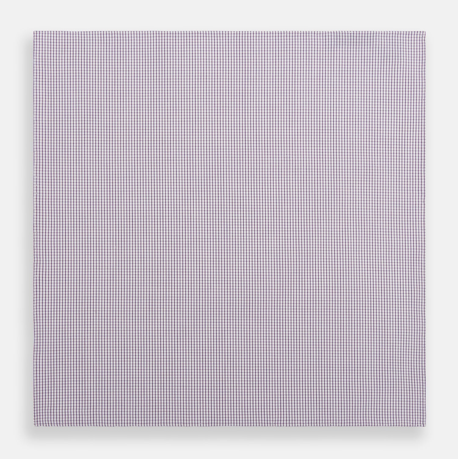 Image 3 of product Hand Rolled Purple Graph Check Handkerchief