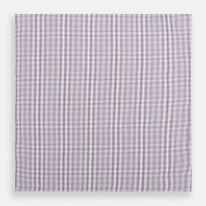 Hand Rolled Purple Graph Check Handkerchief Image 2