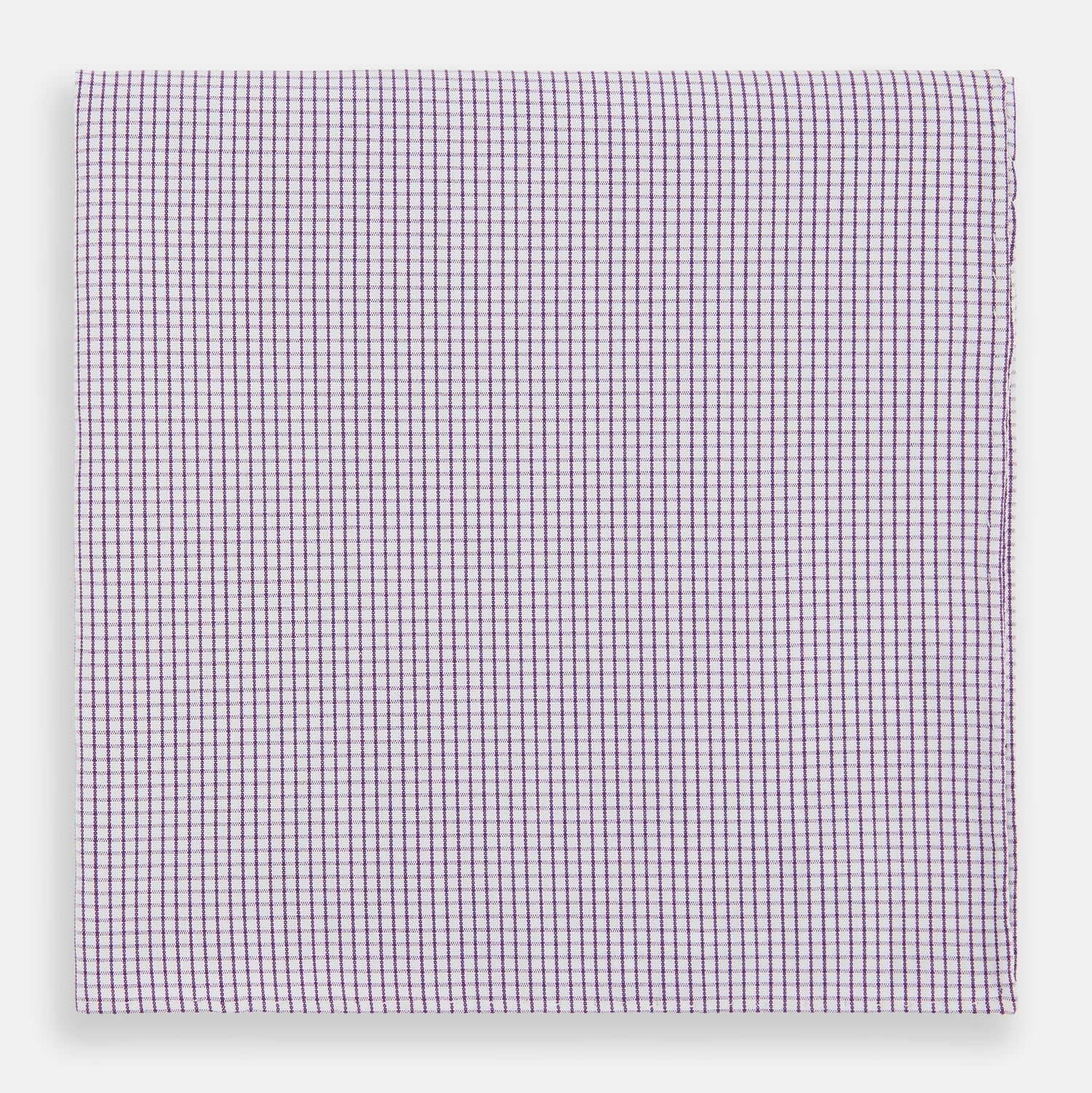 Image 1 of product Hand Rolled Purple Graph Check Handkerchief