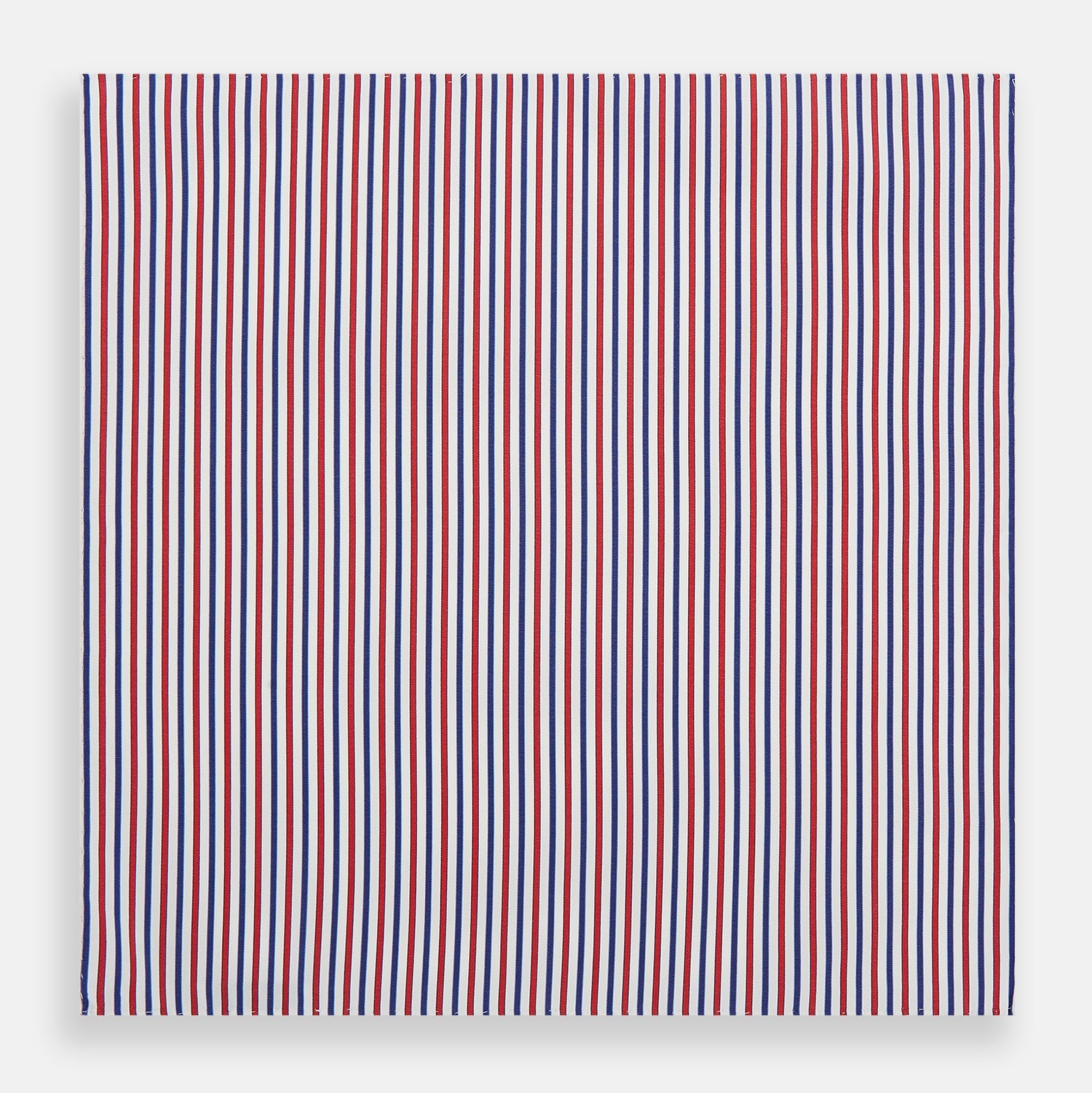 Image 3 of product Hand Rolled Red and Blue Track Stripe Handkerchief