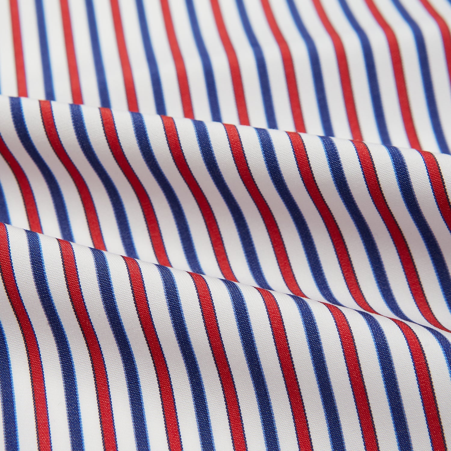 Image 4 of product Hand Rolled Red and Blue Track Stripe Handkerchief