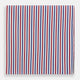 Hand Rolled Red and Blue Track Stripe Handkerchief