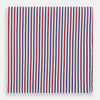 Hand Rolled Red and Blue Track Stripe Handkerchief