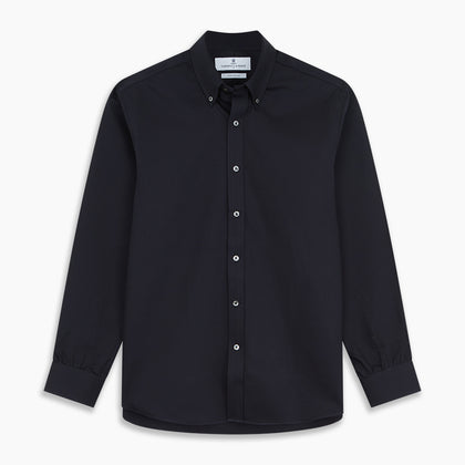 Navy Weekend Fit Hayne Shirt With Dorset Collar And 1-Button Cuffs Image 4