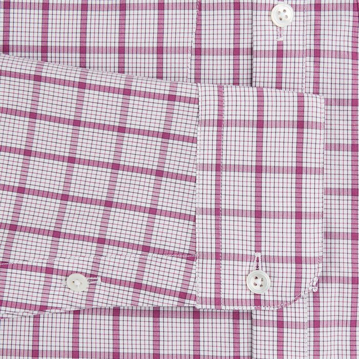 Purple Graph Overlay Check Piccadilly Shirt Image 2