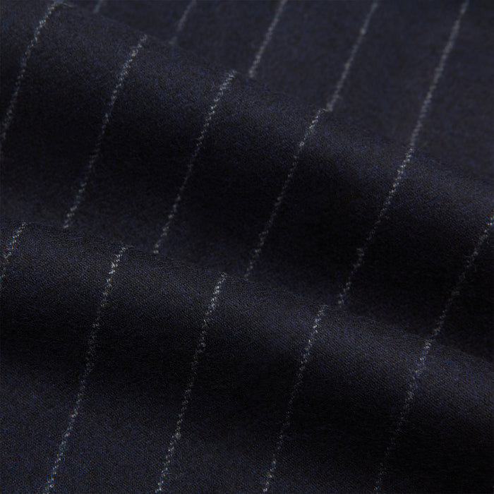 Navy Pinstripe Henry Trousers Image 5