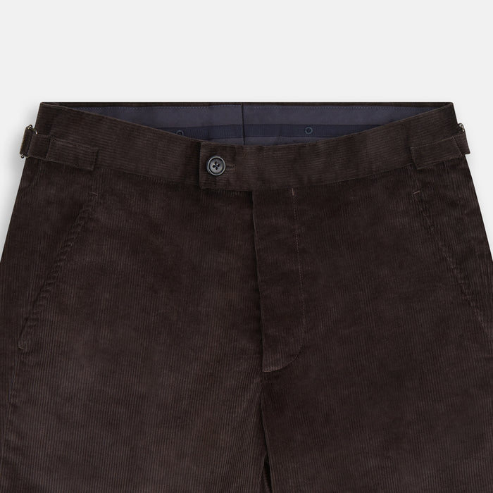 Brown Corduroy Henry Trousers Image 1