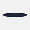 View 3 of product The Turnbull & Asser UK Casino Royale Midnight Blue Cummerbund in silk, featuring elegant horizontal pleats and showcased flat on a white background, is a sophisticated accessory crafted to enhance any formal evening attire.