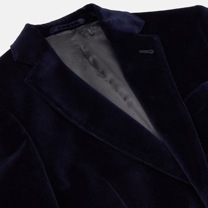 Navy Velvet Jacket