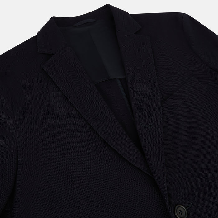 Navy Knitted London Blazer Image 1