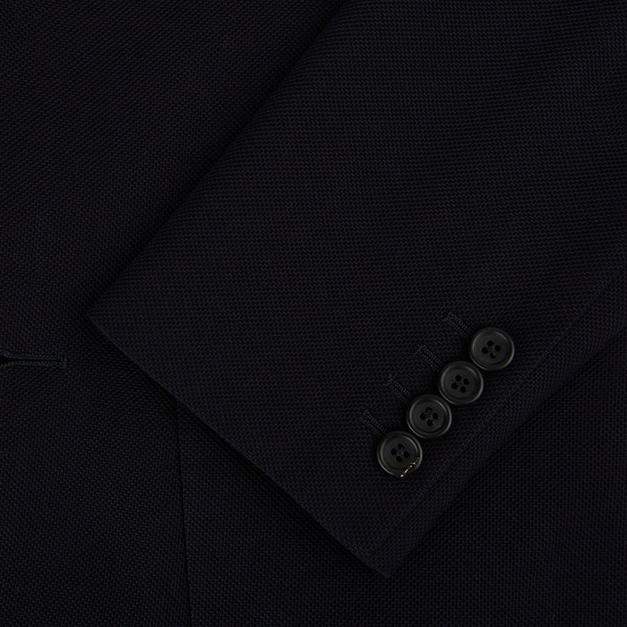 Navy Knitted London Blazer Image 3