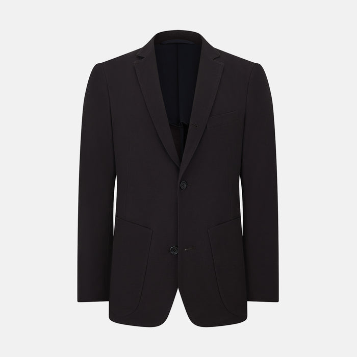 Dark Chocolate Knitted London Blazer