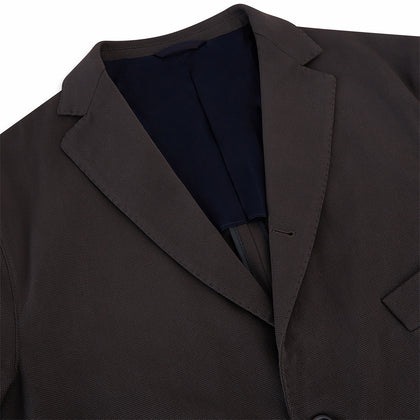 Riviera Chocolate Oversized Blazer in Cotton Image 6