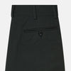 View 4 of product A pair of slim-fit Dark Green James trousers by Turnbull & Asser in Italian cotton, featuring belt loops, side pockets, and a flat front, shown against a plain white background.