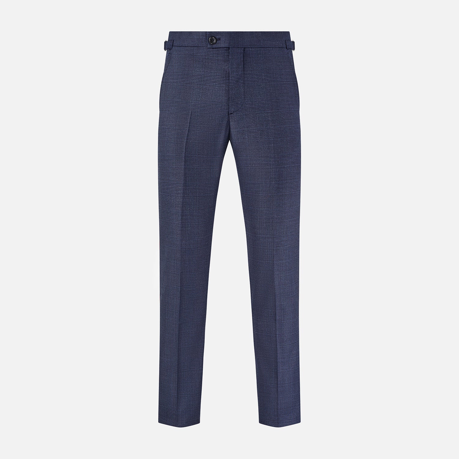 Navy Check Henry Trousers