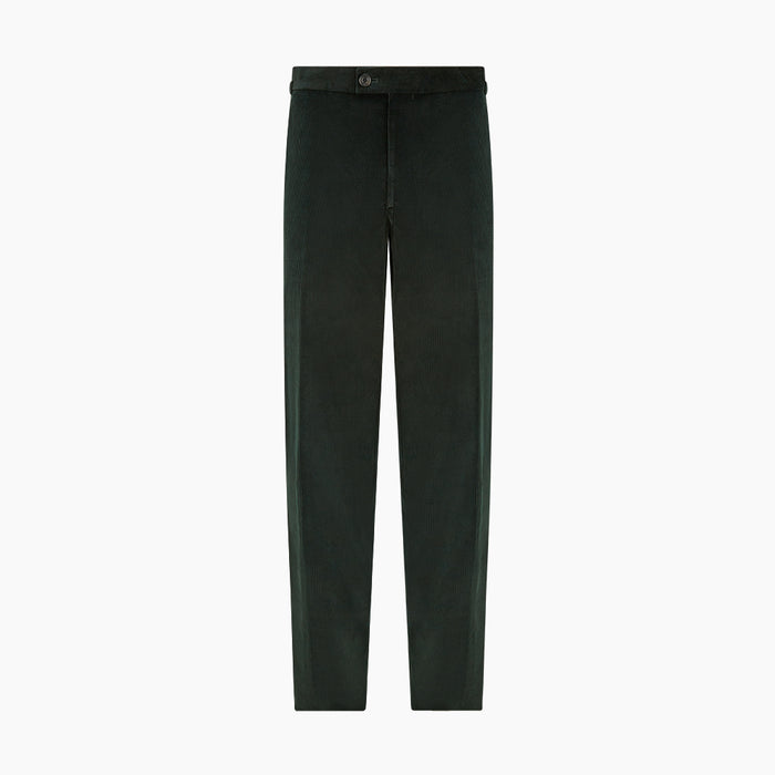Dark Green Corduroy Henry Trousers