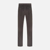 View 3 of product Turnbull & Asser’s Brown Corduroy Rupert Trousers feature a straight-leg cut, button closure, and belt loops—ideal for elevating your formal look with modern sophistication.