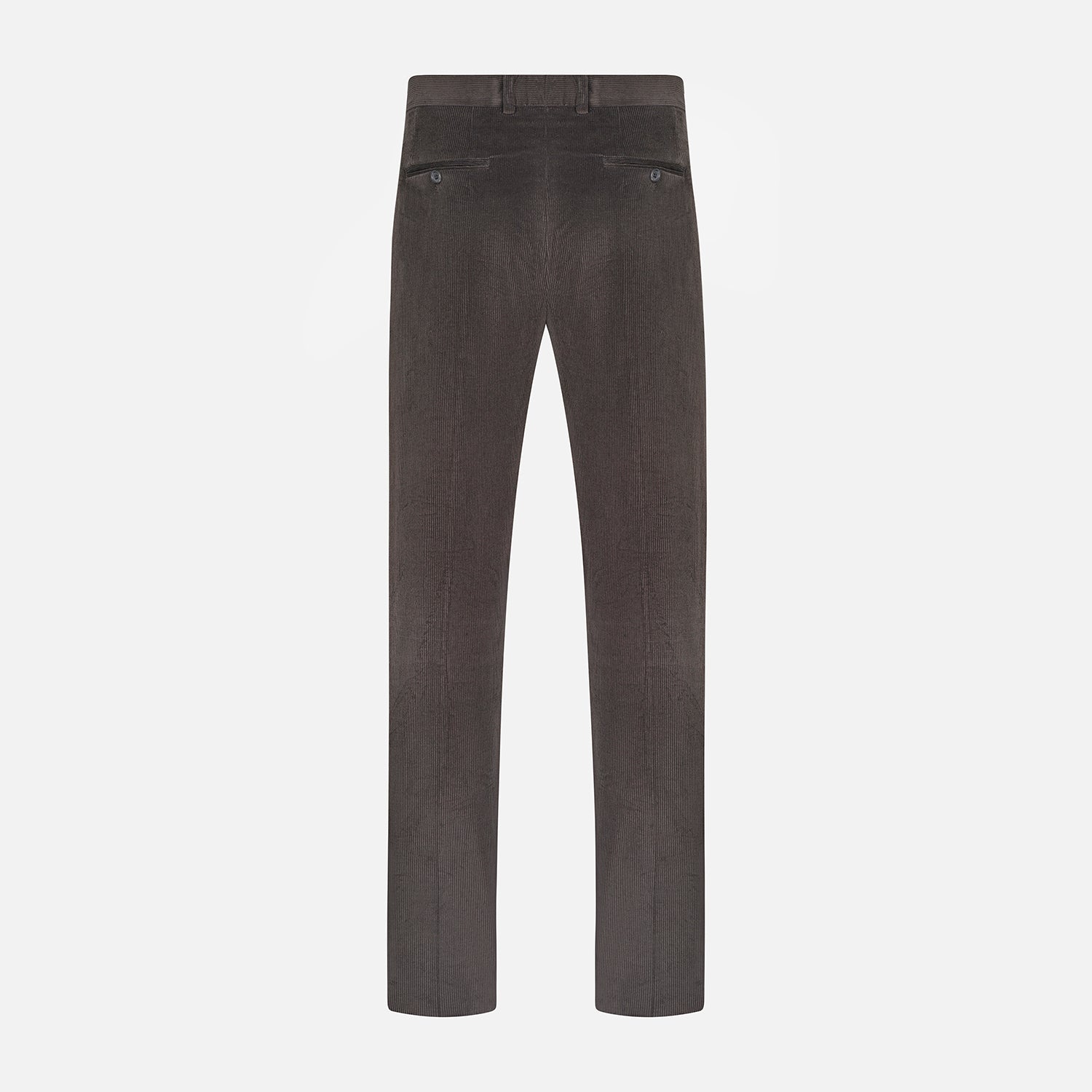 View 3 of product Turnbull & Asser’s Brown Corduroy Rupert Trousers feature a straight-leg cut, button closure, and belt loops—ideal for elevating your formal look with modern sophistication.