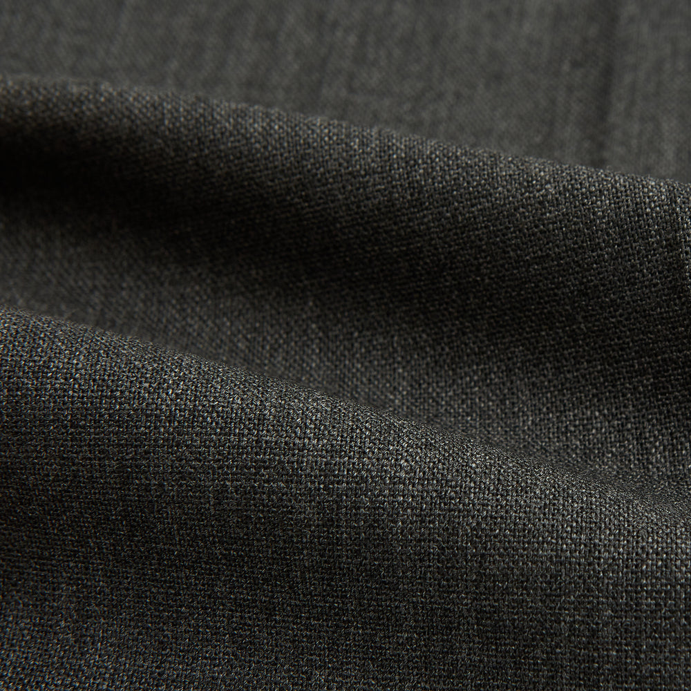 A pair of Turnbull & Asser Grey Rupert Trousers in tailored wool, with belt loops, button closure, and straight legs, displayed against a plain white background.