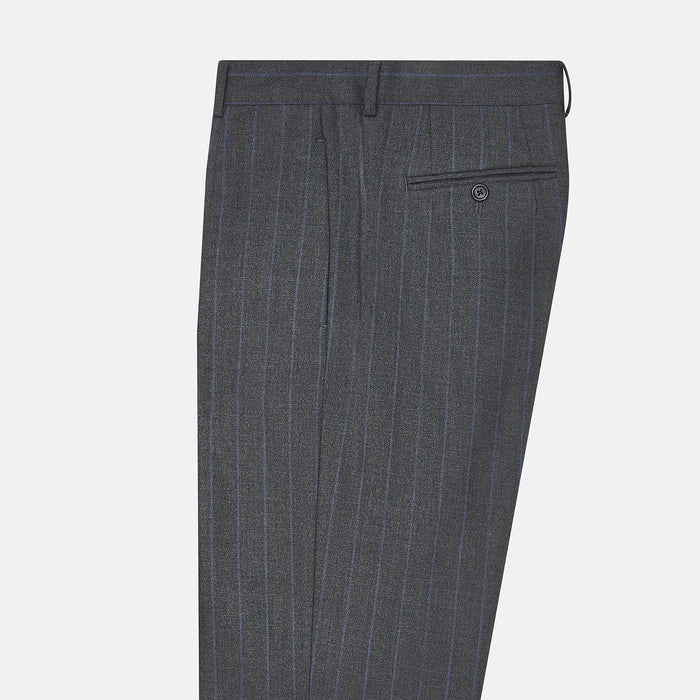 Grey Pinstripe Rupert Trousers Image 3