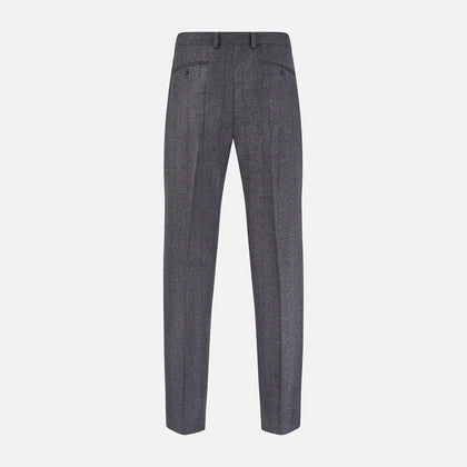 Charcoal and Purple Check Rupert Trousers Image 2