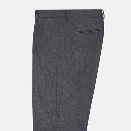 Charcoal and Purple Check Rupert Trousers Image 3