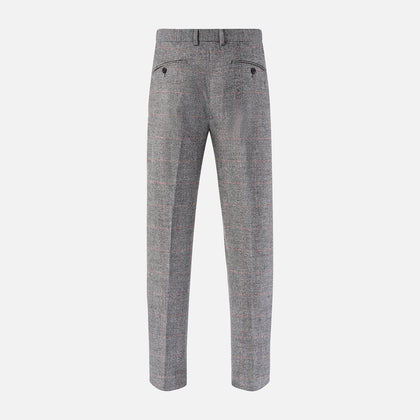 Grey and Red Check Rupert Trousers Image 2