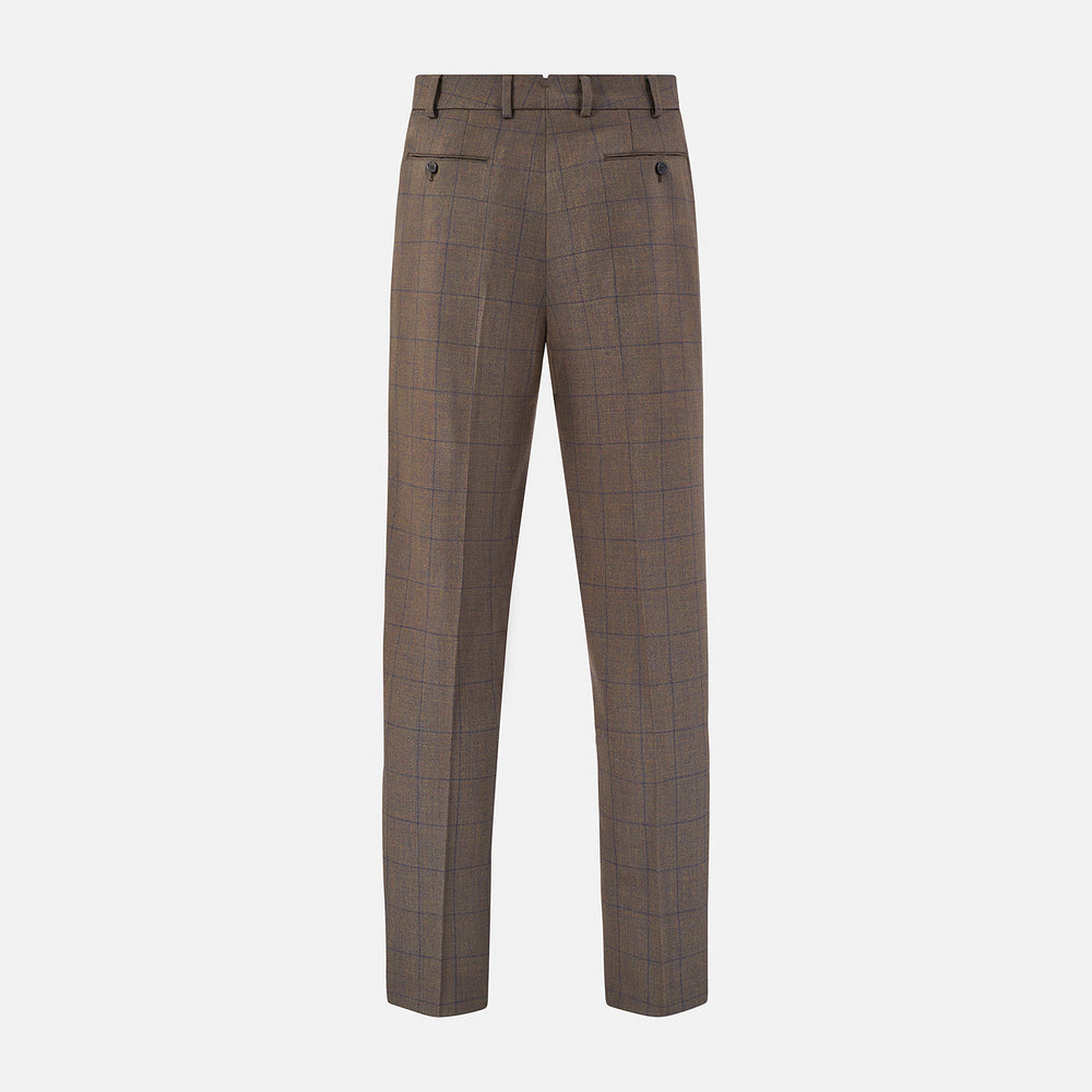 Brown Check Edward Trousers