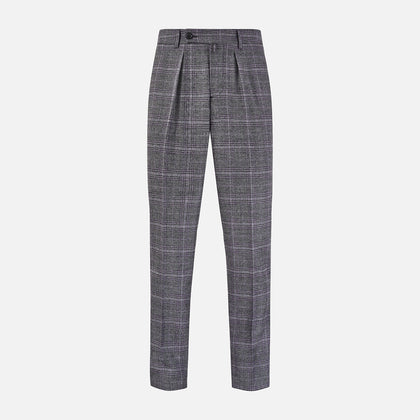 Grey Check Edward Trousers