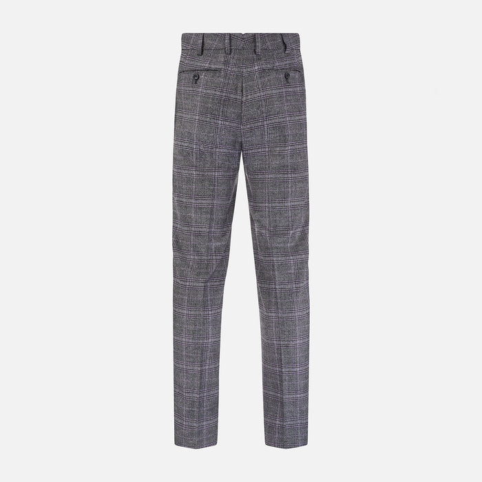 Grey Check Edward Trousers Image 2