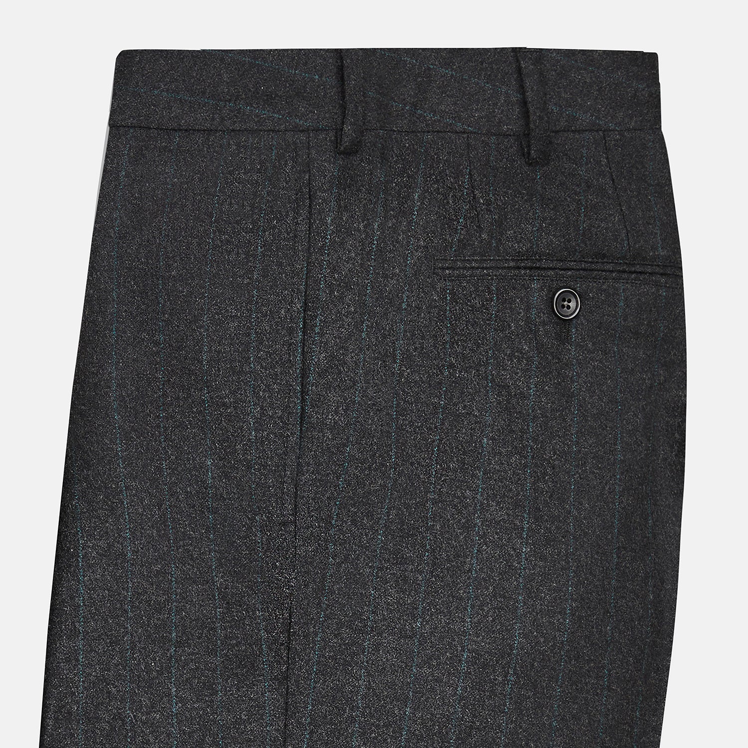 Dark Grey Pinstripe Edward Trousers – Turnbull & Asser