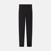 View 3 of product The Turnbull & Asser UK Dark Chocolate William Trousers are straight-leg dress pants with subtle pleats, belt loops, and a waistband, showcased against a plain white background.