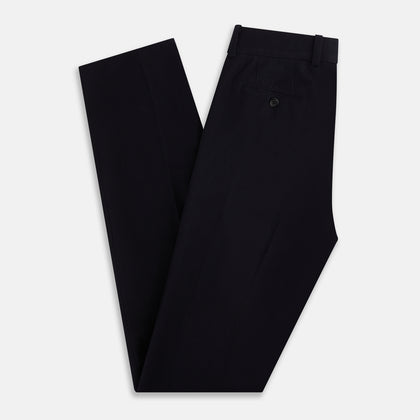 Navy Knitted London Trousers Image 5